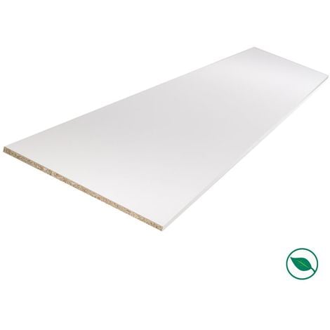Tablette mélaminé blanc 2000 x 200 x 16 mm - PEFC 75% .
