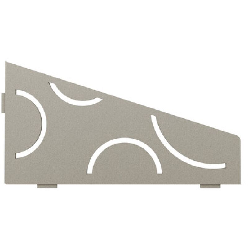Schluter - Tablette curve S3 Finition Alu structurée Gris pierre 'tssg'