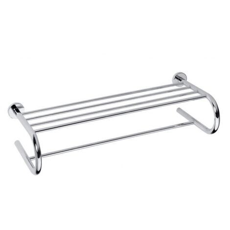 Tablette porte-serviette forme U OMEGA laiton chromé 65,5x16,5x27 cm