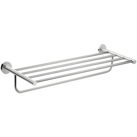 Tablette porte-serviettes chroméé