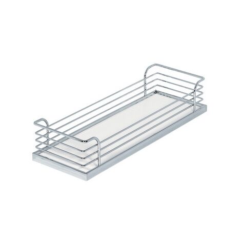 Tablette pour meuble de cuisine 545.60 CLASSIC - 228 x 88 x 470 mm - fil chromé.fond blanc - 90 degré - HAFELE