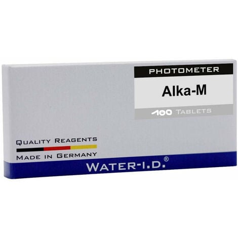 WATER-I.D. Tablettes d'alcalinité pour photomètre - Poollab - 100 pastilles - Water ID