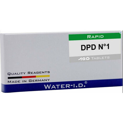 Tablettes DPD 1 chloor pour photomètre  - Poollab - 100 pastilles - Water ID