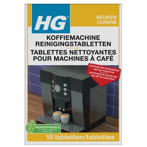 Tablettes nettoyantes HG pour machines à café (10pcs)