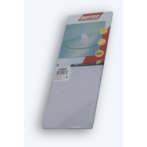 Tablettes verre transparente 2 coins carrés 40 x 15 cm - MOTTEZ - B156F