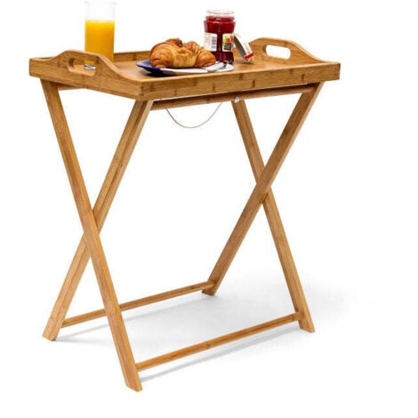 Tabletttisch bambus 635 cm natur