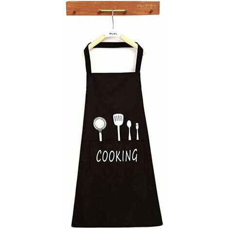 Tablier 2Pack, tablier de cuisine étanche avec poches, tablier de cuisine réglable, tablier de barbecue, tablier à bavette, café, restaurant, tablier de cuisine pour femme, chef d'homme WHWY