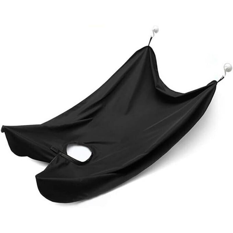 Tablier Barbe, Bavoir a Barbe, Barbe Récupérateur Poil avec Ventouses, Non Collant Cadeaux de Toilettage pour Hommes, Bavoir Barbe Homme Ventouse