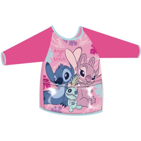 ARDITEX Tablier d'activités manches longues - Stitch & Angel (Lilo & Stitch)