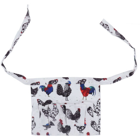 Tablier de Collecte d'Oeufs avec 3 Poches ManoStyle 2 Taille S - Matière Tissu, Pour Oeufs de Poule, Canard, Oie, Libre de Mains, Pratique et Résistant