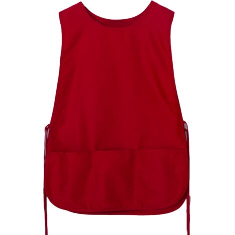 Tablier de cordonnier Tablier de travail Smock 2 poches avant Résistant à la saleté Sans manches Chef de ménage Hommes Femmes