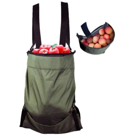Tablier de Cueillette - Sac en Tissu Oxford Imperméable et Résistant pour Fruits et Légumes