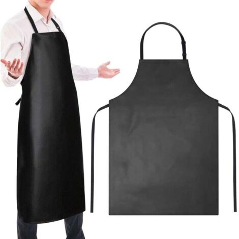 Tablier de cuisine, 40 pouces en PVC très résistants aux acides chimiques, aux taches et à l'huile pour homme et femme