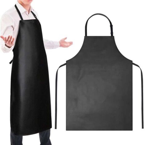 Tablier de cuisine, 40 pouces en PVC très résistants aux acides chimiques, aux taches et à l'huile pour homme et femme