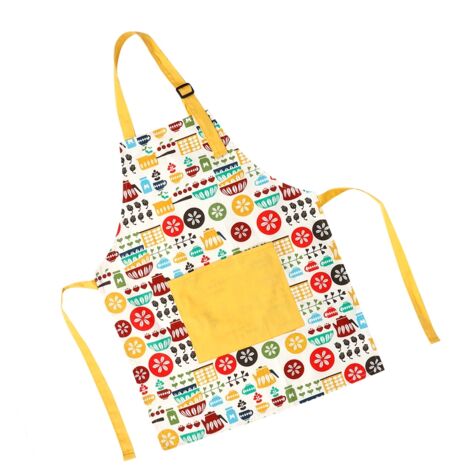 Tablier de cuisine enfant en coton épais avec poche, tablier parent-enfant