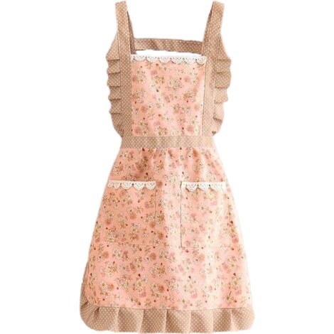 Tablier de cuisine pour femme avec poches, tablier à bavette superposé pour la cuisine, la pâtisserie, le barbecue et le jardinage shape2