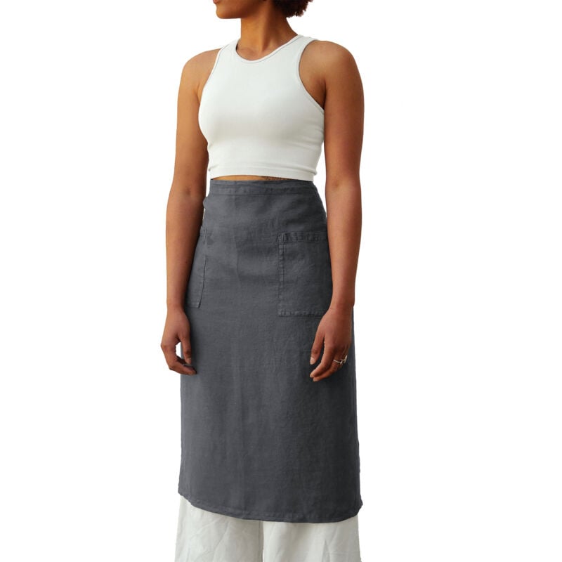 Tablier bar lin lavé melodie