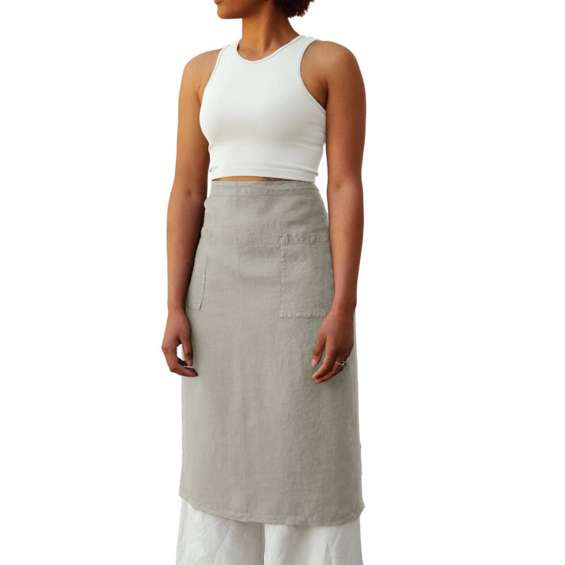 Tablier bar lin lavé melodie