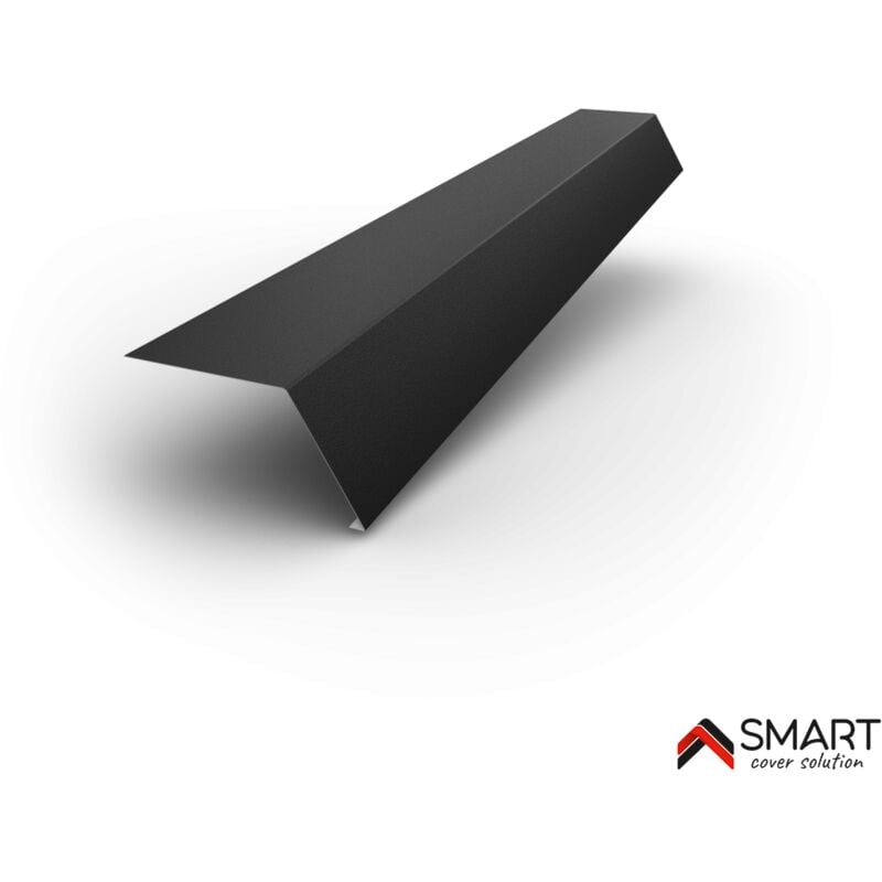 Tablier de gouttière - bac acier - tôle de couverture - Toiture - Coloris Gris Anthracite RAL 7016 L=2m, épaisseur 0.50mm
