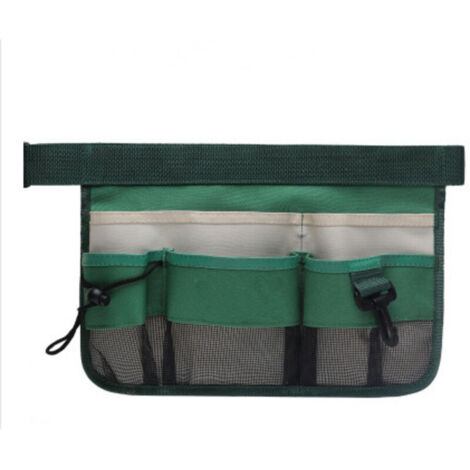 Tablier de jardin pour femme, ceinture à outils réglable avec 8 poches, ceinture de travail Oxford robuste pour jardinage, construction
