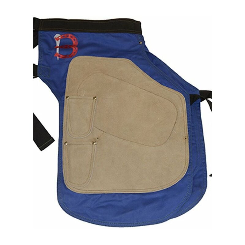 Tablier de maréchal-ferrant en tissu et daim avec aimant et quatre poches