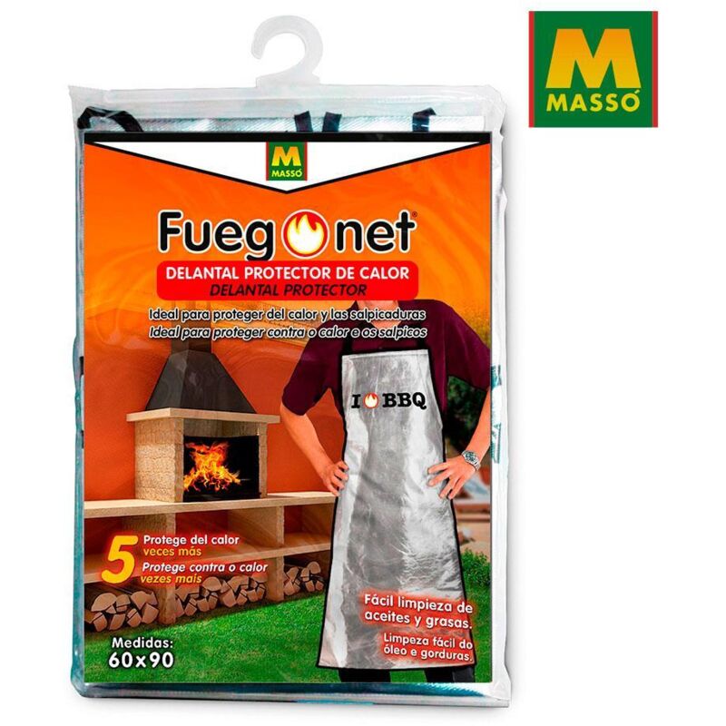 Masso Garden - Tablier de protection thermique 60x90cm Fuegonet Massó