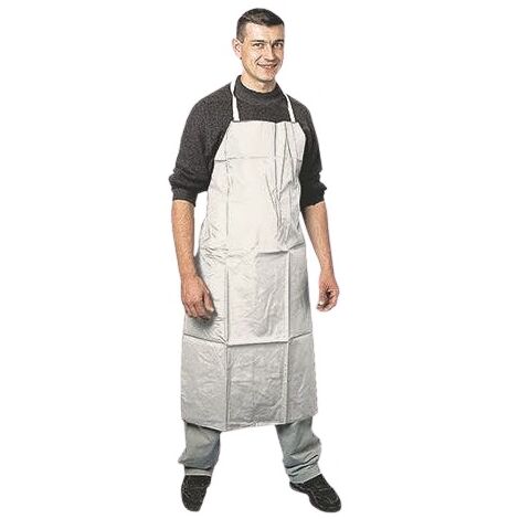 Tablier de protection PVC APRON double enduction 120x90cm blanc - COVERGUARD - 56181