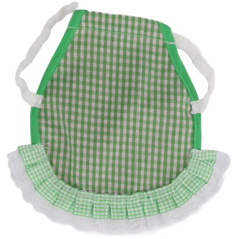 Tablier de Protection Réutilisable pour Poules avec Bretelles Élastiques - Taille Unique - Modèle à Motifs Verts