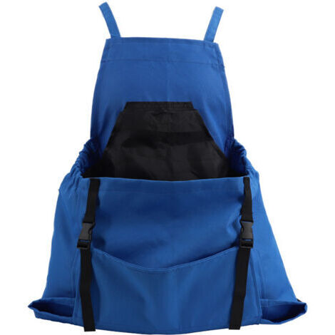Tablier de récolte d'extérieur, bleu, 5060cm, 1 pièce  tablier de jardinage et de récolte, sac à dos, tablier à outils, sac de récolte.