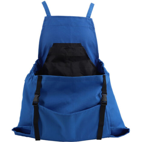 Tablier de récolte d'extérieur, bleu, 5060cm, 1 pièce  tablier de jardinage et de récolte, sac à dos, tablier à outils, sac de récolte.