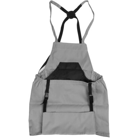 Tablier de Récolte en Tissu Oxford, Poche de Jardin Grande Capacité pour Verger et Ferme, Gris
