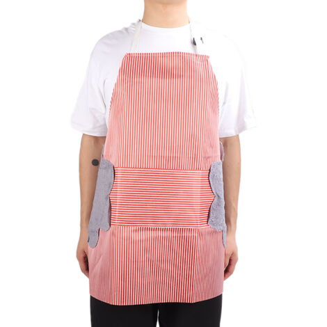 Tablier de Salon Anti-Taches pour Manucure, Col Réglable Professionnel