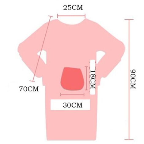Tablier de travail imperméable à manches longues pour femme, avec poches, pour la maison et le jardin.