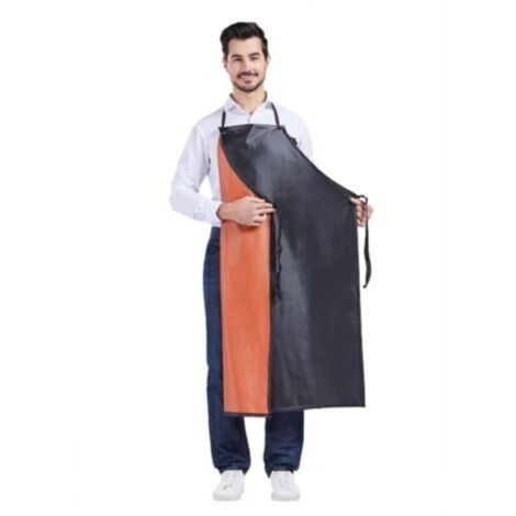 Tablier de Travail Mince PVC Poids léger Imperméable Tablier d'Abattoir Unisexe Tablier d'Usine Résistant à l'Huile l'Eau