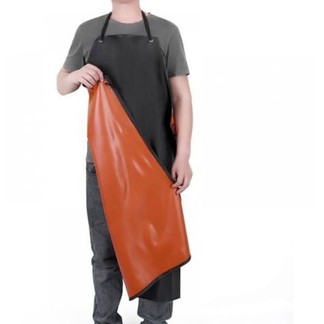 Tablier de Travail Mince PVC Poids léger Imperméable Tablier Tablier de jardin d'Abattoir Unisexe Tablier d'Usine Résistant à l'Huile l'Eau