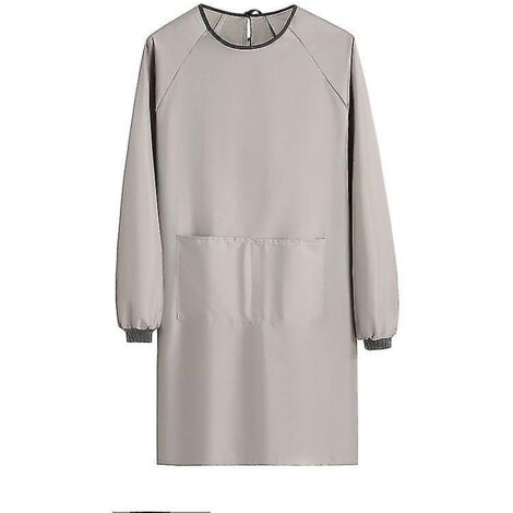 Tablier imperméable à manches pour la vaisselle, le café et le nettoyage des restaurants.