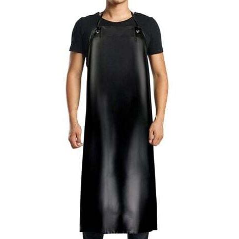 Tablier imperméable en PVC-120x90cm, noir, pour hommes et femmes, imperméable à l'eau et à l'huile, adapté au nettoyage, aux travaux de laboratoire, à l'abattage, aux soins des chiens