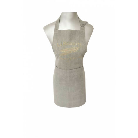 Tablier imprimé en coton BAGUETTE, par Soleil d'ocre