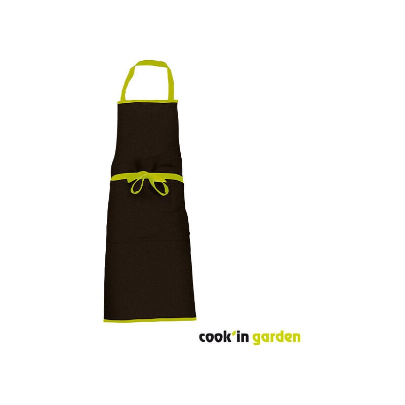 Cook'in Garden - Tablier barbecue et plancha - 100% coton Noir