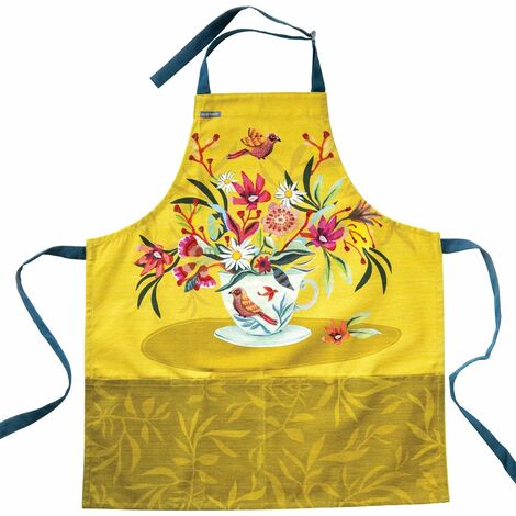 Tablier Oiseaux pour adultes en coton décoré Allen