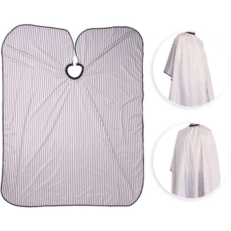 Tablier professionnel imperméable pour salon de coiffure - Idéal pour la coloration et la coupe - Marron