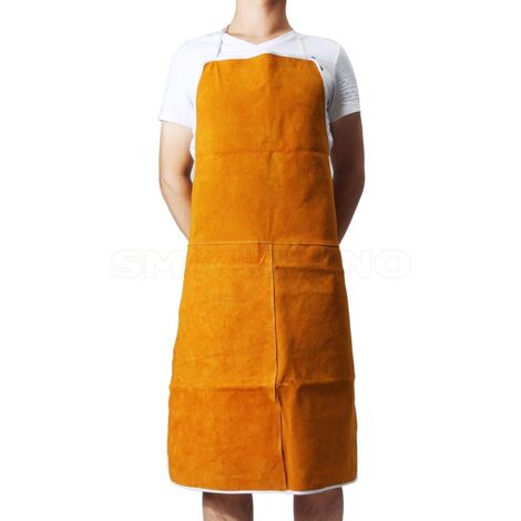 Tabliers en cuir de vache thermo-isolant, Protection pour soudeurs, forgeron, résistant au feu, vêtements de Protection
