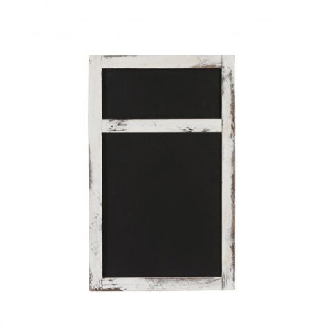 Tablón de anuncios de tiza 55x34x2cm blanco envejecido DEC04030