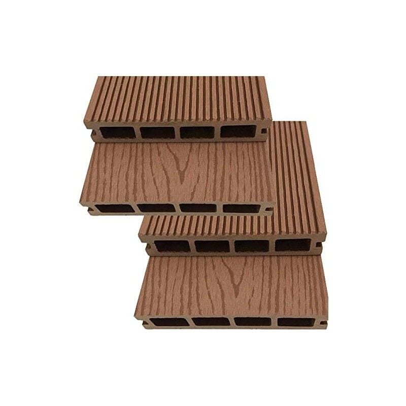 

Suinga - Tablón jardin composite madera 220 x 14,6 x 2,5 cm. 4 unidades