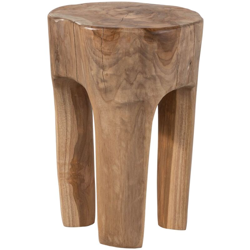 Tabouret 30x30 Teck laqué Teck naturel unika 154