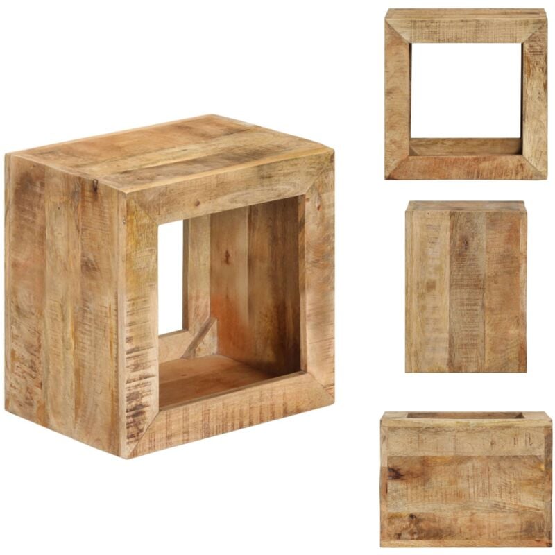 Vidaxl - Tabouret 40x30x40 cm Bois de manguier solide - Tabouret En Bois - Meuble Design - Mobilier Vintage - Table D'appoint - Petit Meuble