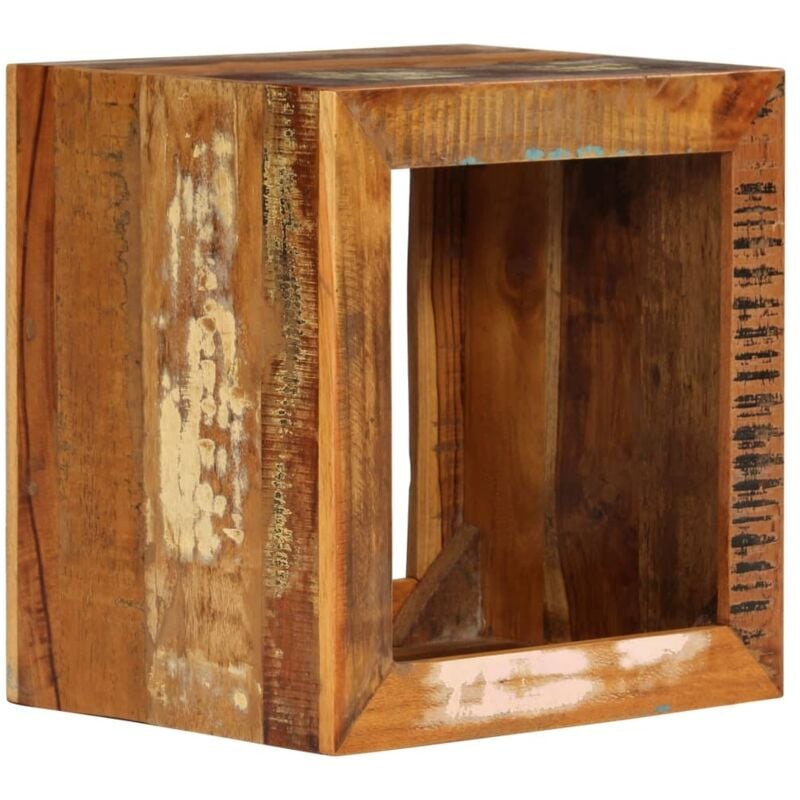 Tabouret carré avec trou central idéal pour chaque pièce en bois de haute qualité