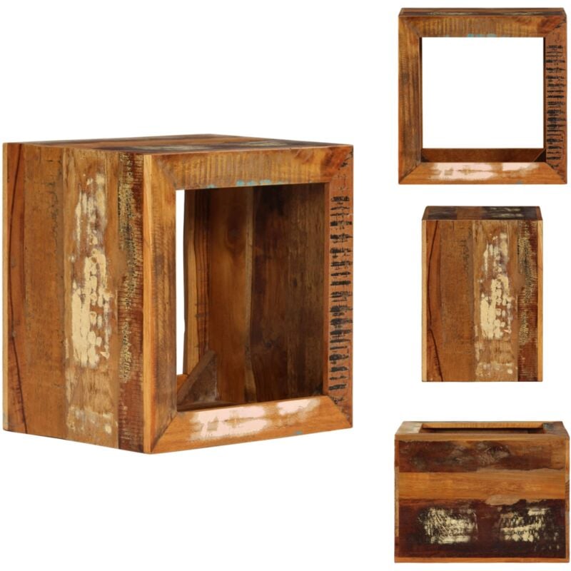 Vidaxl - Tabouret 40x30x40 cm Bois de récupération solide - Tabouret Vintage - Tabouret Design - Tabouret Industriel - Tabouret Rustique - Meubles En