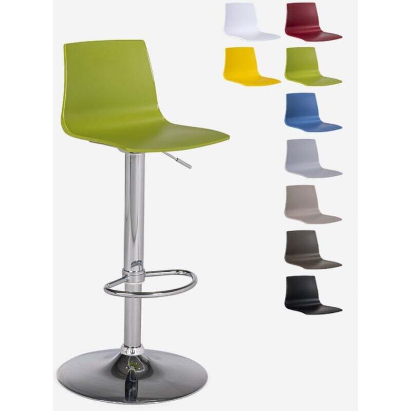 Tabouret bar de cuisine design mat réglable en hauteur Grand Soleil Imola Matt - Anis vert Tabouret bar de cuisine design mat réglable en hauteur Grand Soleil Imola Matt - Anis vert