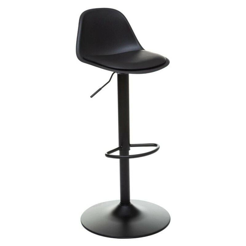 Atmosphera - Tabouret bar déco style scandinave alko noir